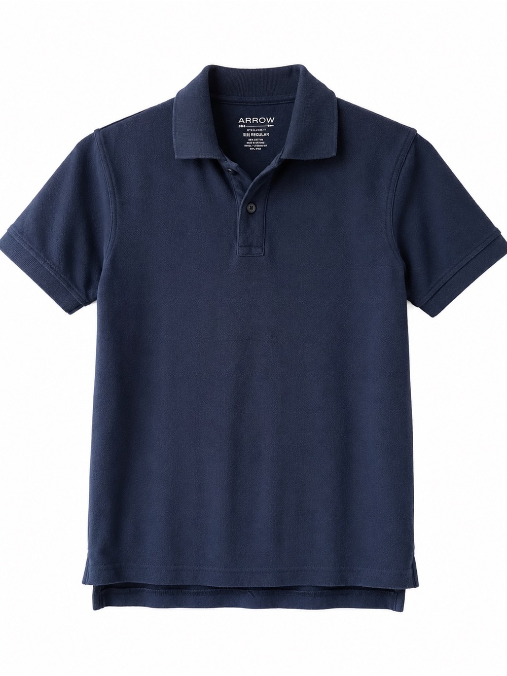 Arrow | Boys Navy Blue Short Sleeve Polo Shirt Size: S (8)